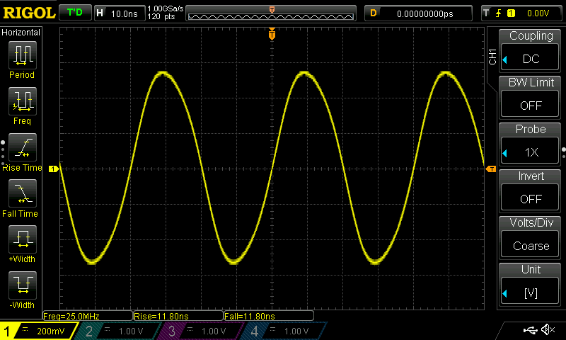 Rigol DS1032Z 25MHz SQR