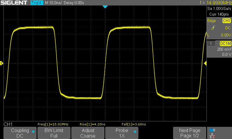 Siglent SDG1032X 15MHz SQR