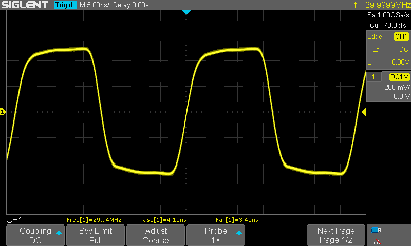 Siglent SDG1032X 30MHz Square