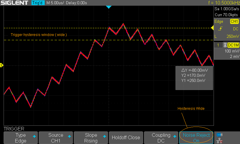 Trig Noise Reject On