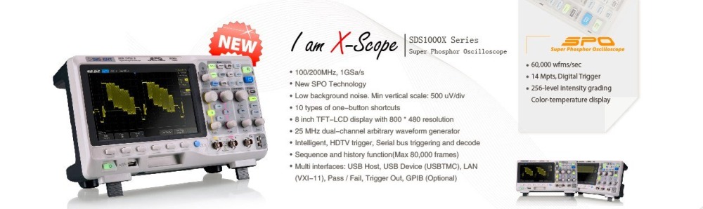 Oskilloskooppi SDS1000X